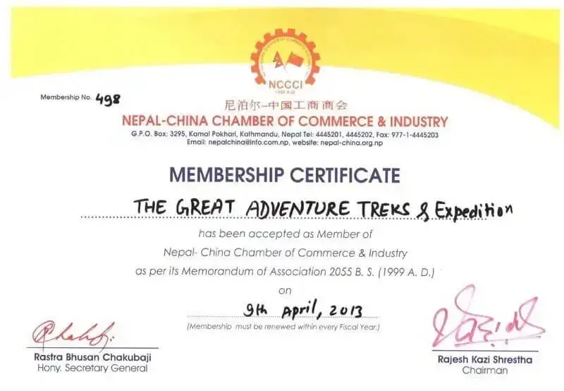 CHAMBER OF COMMERCE